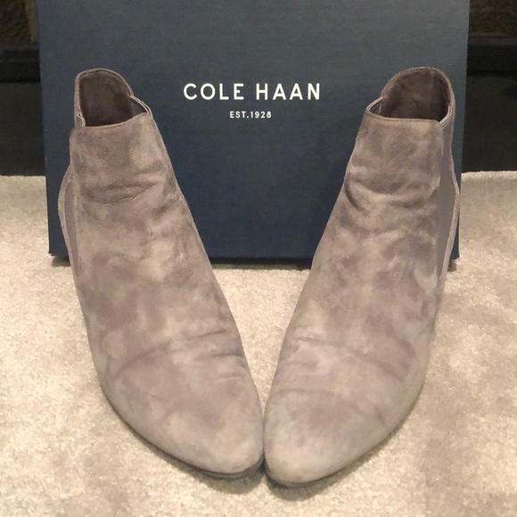 Cole Haan Shoes - Cole Haan Grey Suede Boots Size 9.5